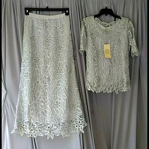 Formal skirt and blouse set